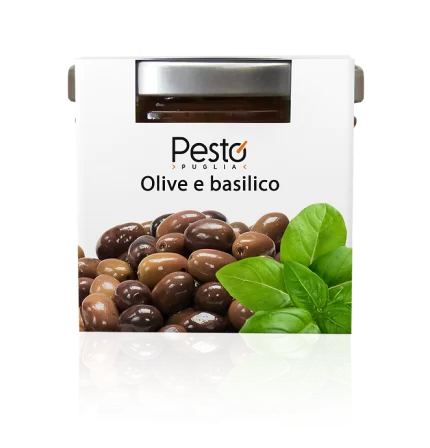 pesto pugliese olive e basilico