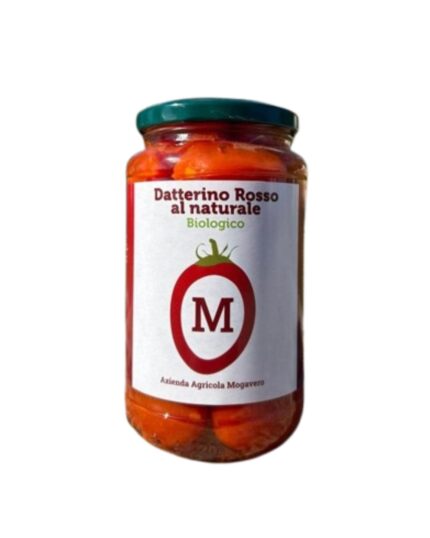 conserva di datterino rosso al naturale biologico azienda agricola mogavero