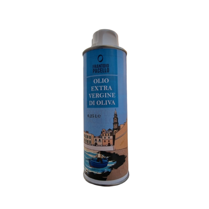 latta olio 250ml pacello grafica puglia