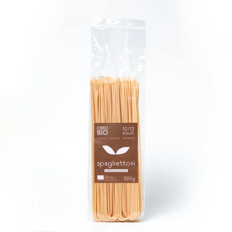 pasta spaghettoni saragolla lucana biologica crobio 500g