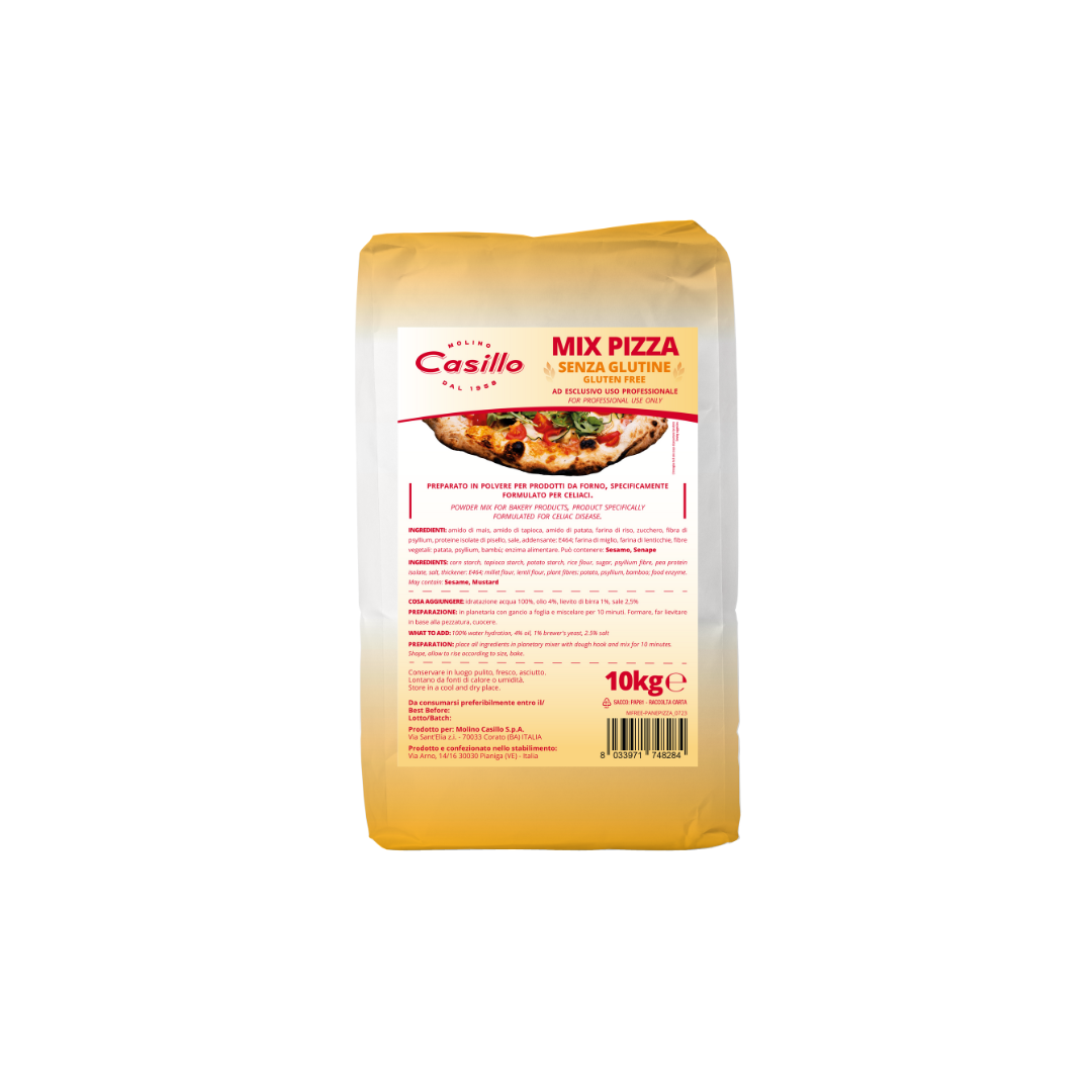 MIX PIZZA SENZA GLUTINE casillo mix lievitati pizza senza glutine casillo