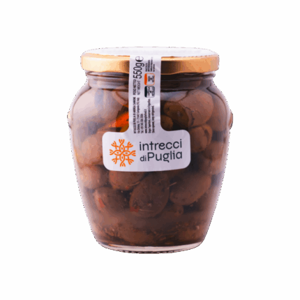 Olive schiacchiate in olio 550G intrecci di puglia