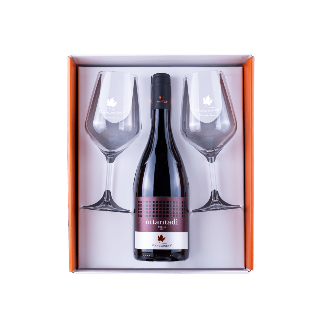 gift-box ottantadì tenute manduano gift box ottantadì vino rosso nero di troia tenute manduano
