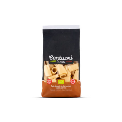 Pasta di semola Bio di grano duro trafilata al bronzo paccheri pasticificio centuori