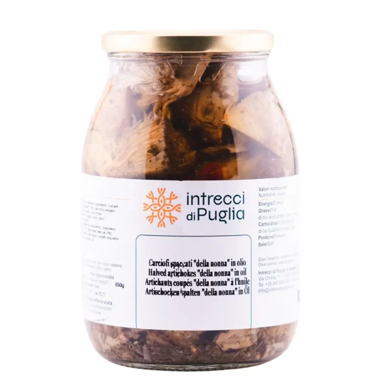 Carciofi spaccati della nonna 950G intrecci di puglia