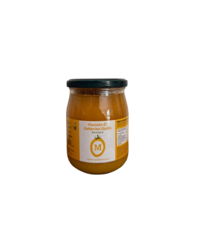 passata di pomodoro datterino giallo biologico azienda agricola mogavero 550g