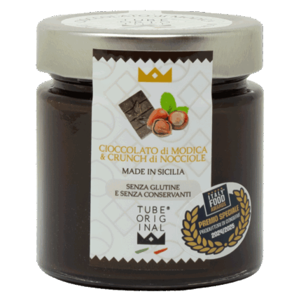 Cioccolato di modica e crunch di nocciole tubeoriginal
