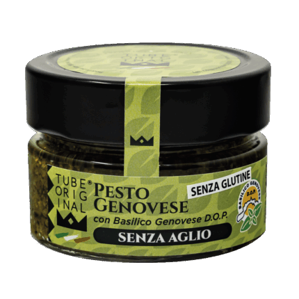 pesto genovese con basilico genovese dop senza aglio e senza glutine tubeoriginal